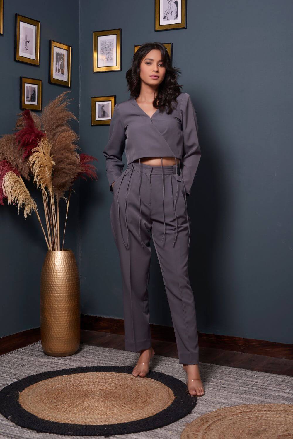 Charcoal Lined Set
