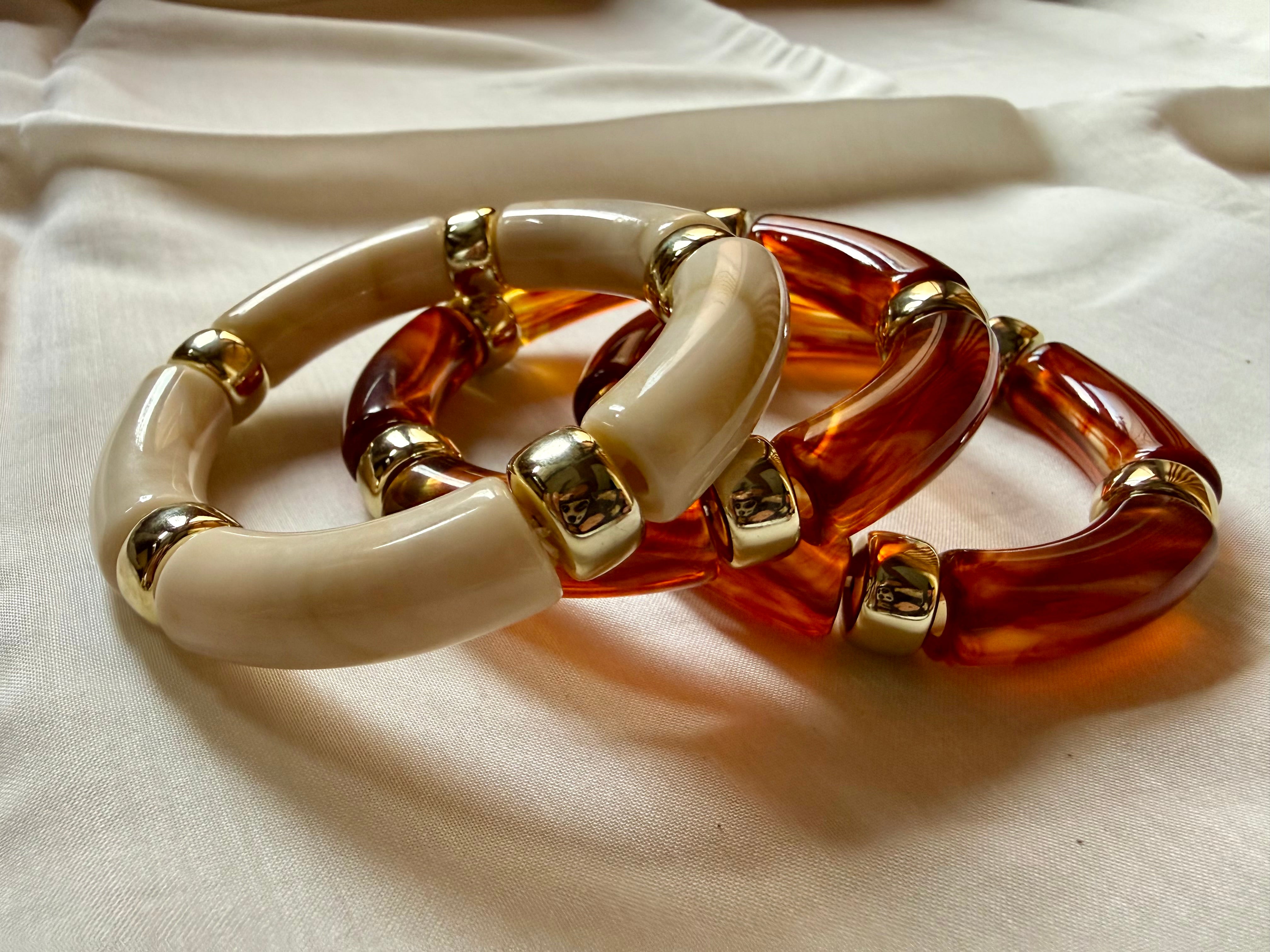 Set of 3 Resin Bracelet