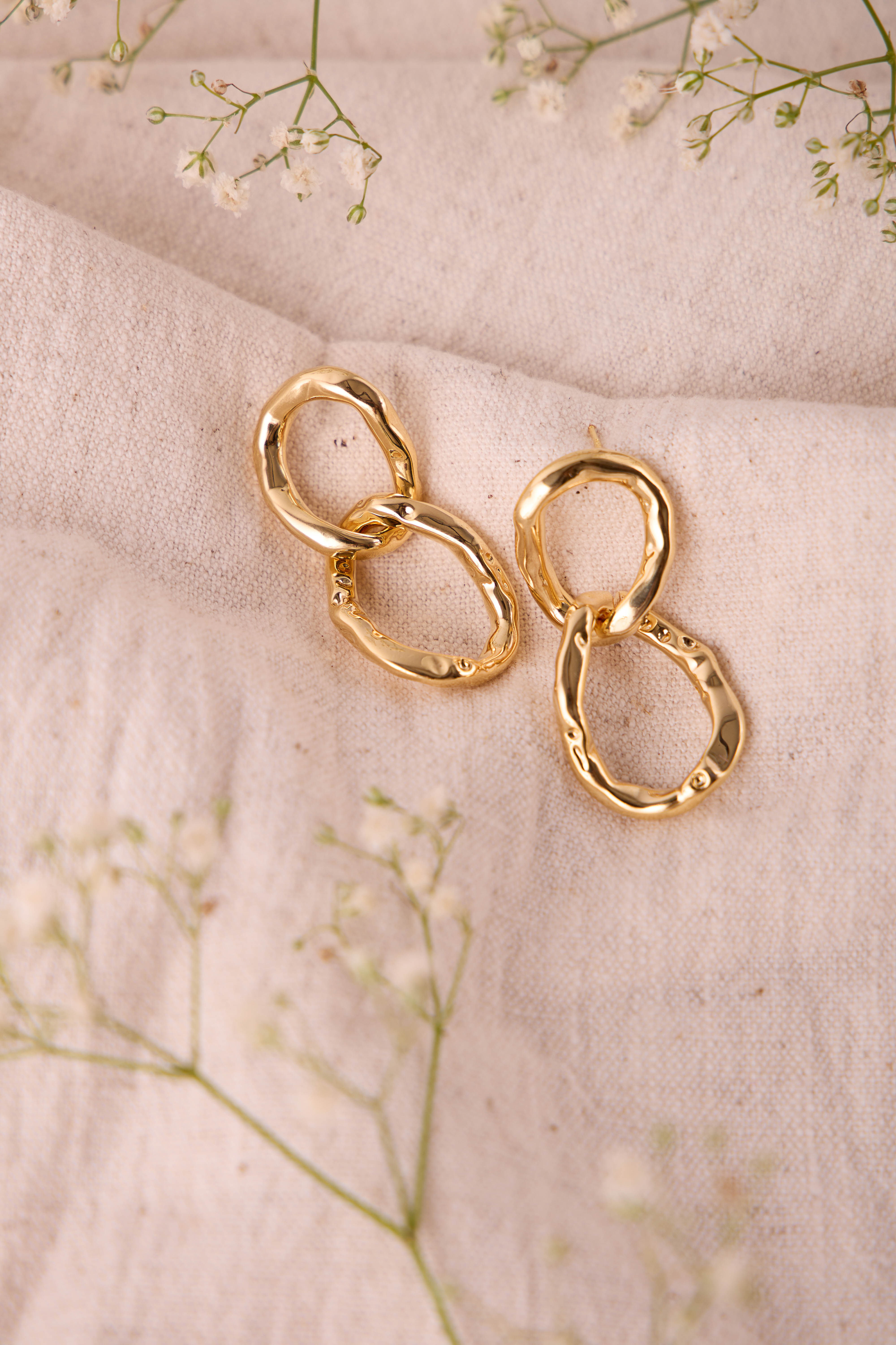 Chainlink Gold Earrings