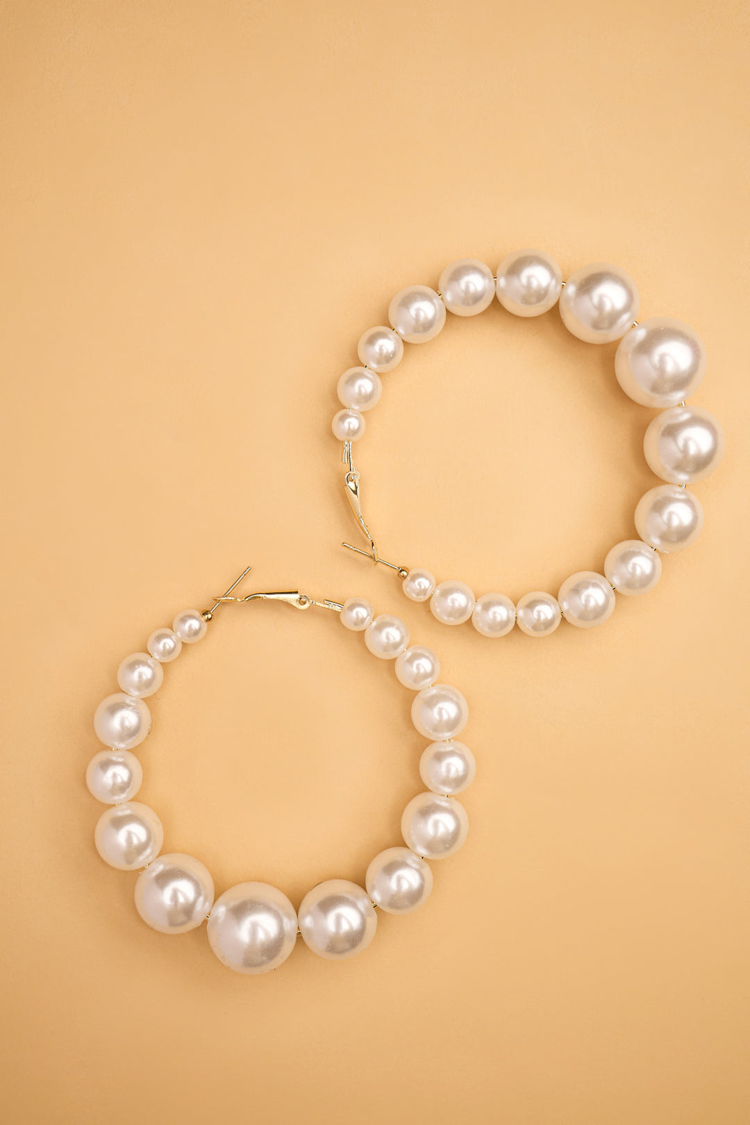 Statement Pearl Hoops