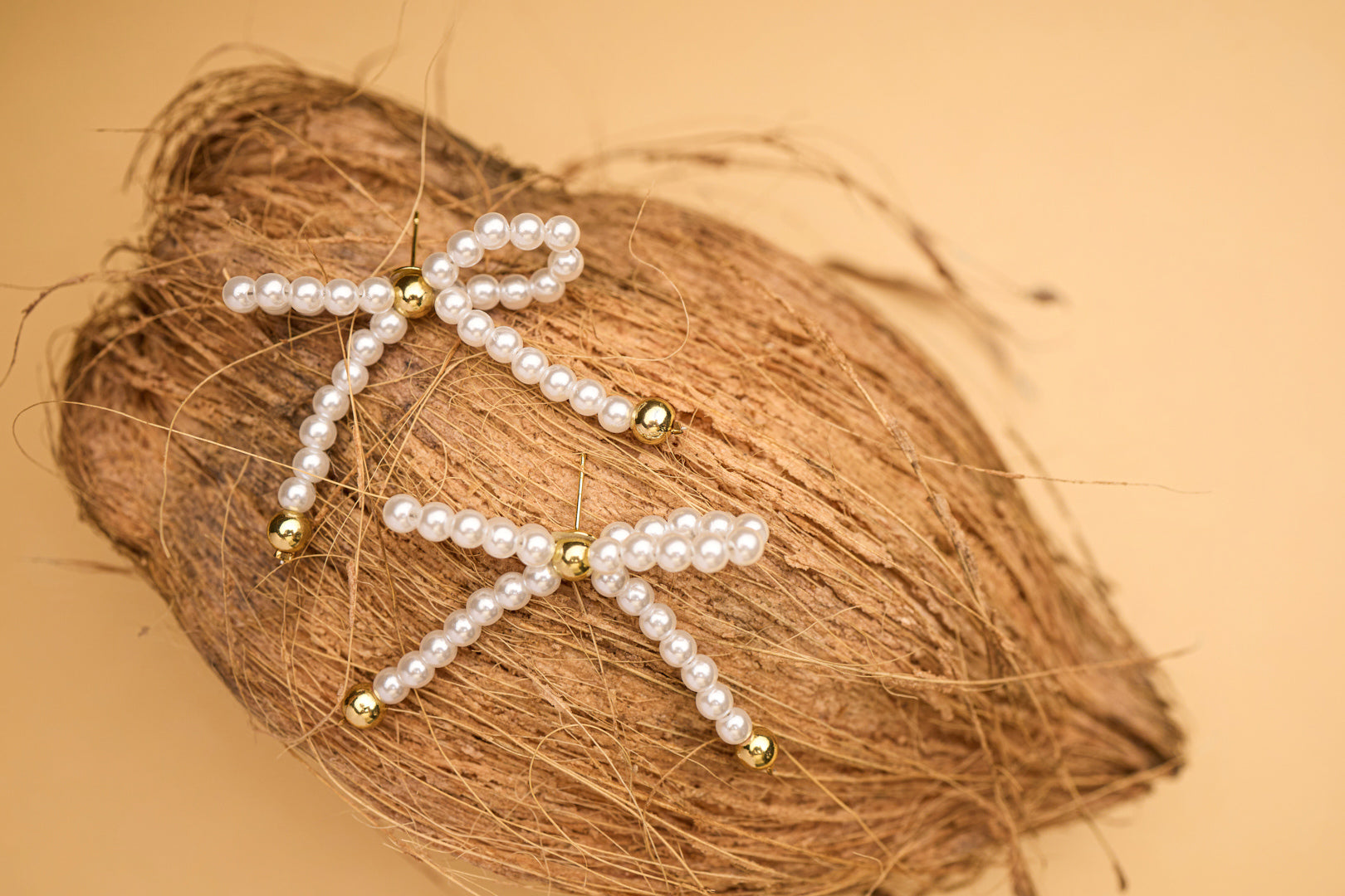 Pearl Bow Earrings