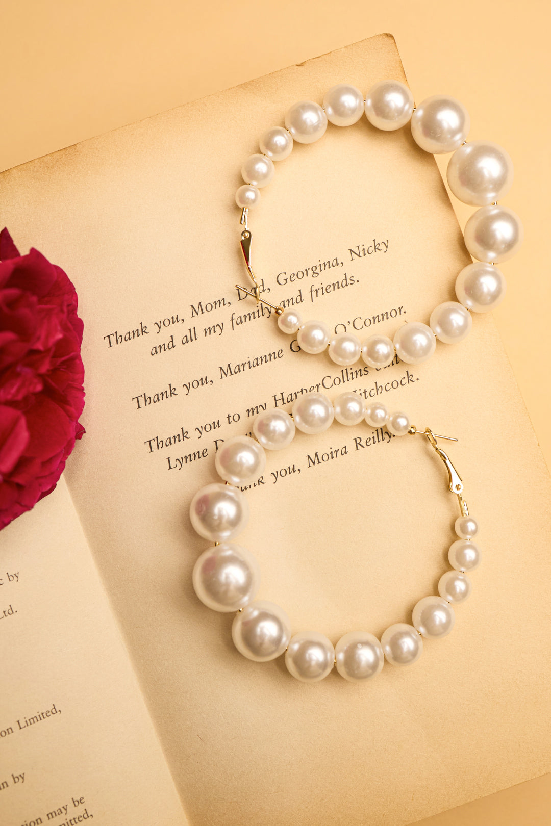 Statement Pearl Hoops