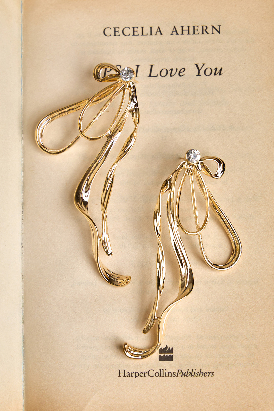 Golden Bow Earrings