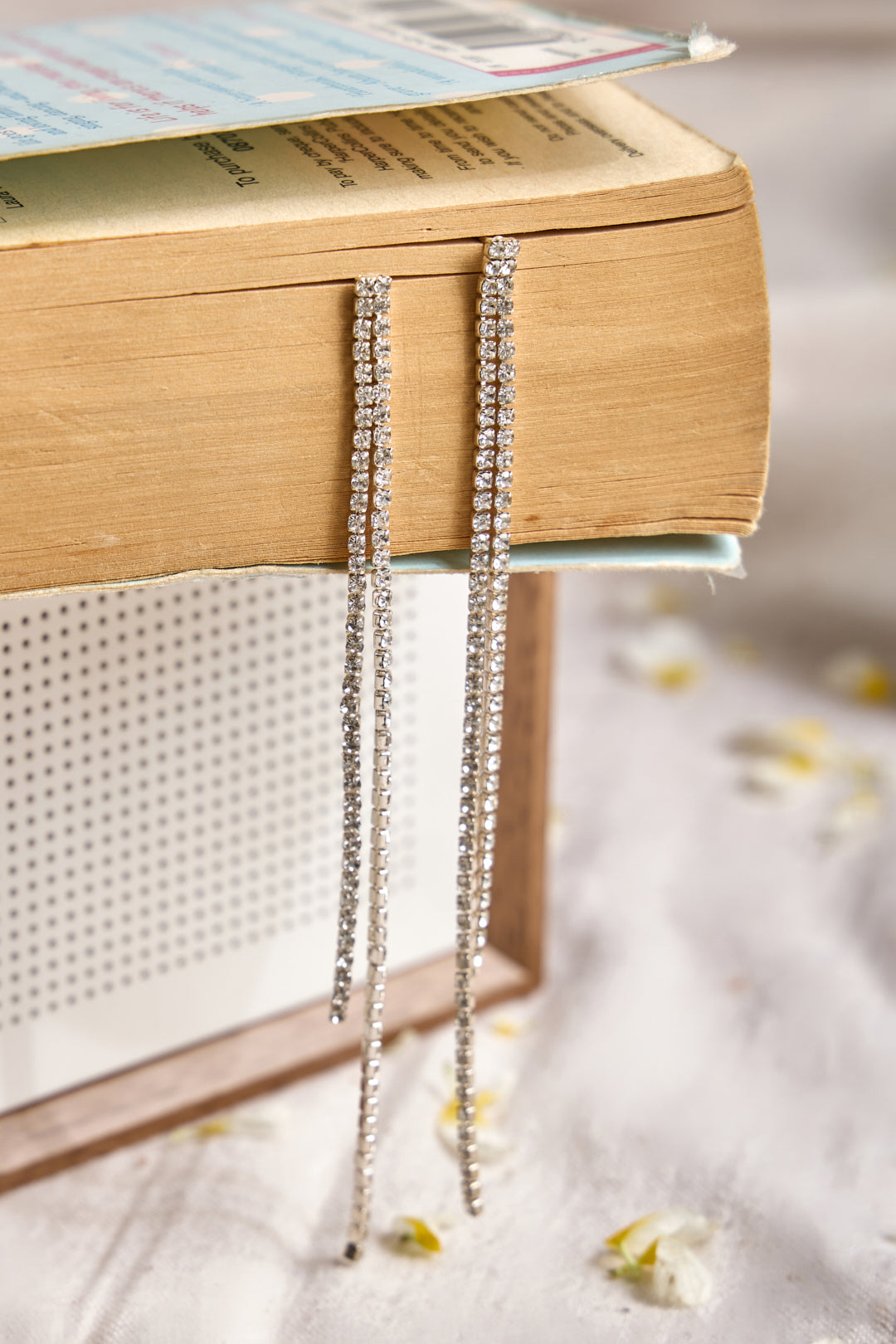 Silver Rhinestone Earrings