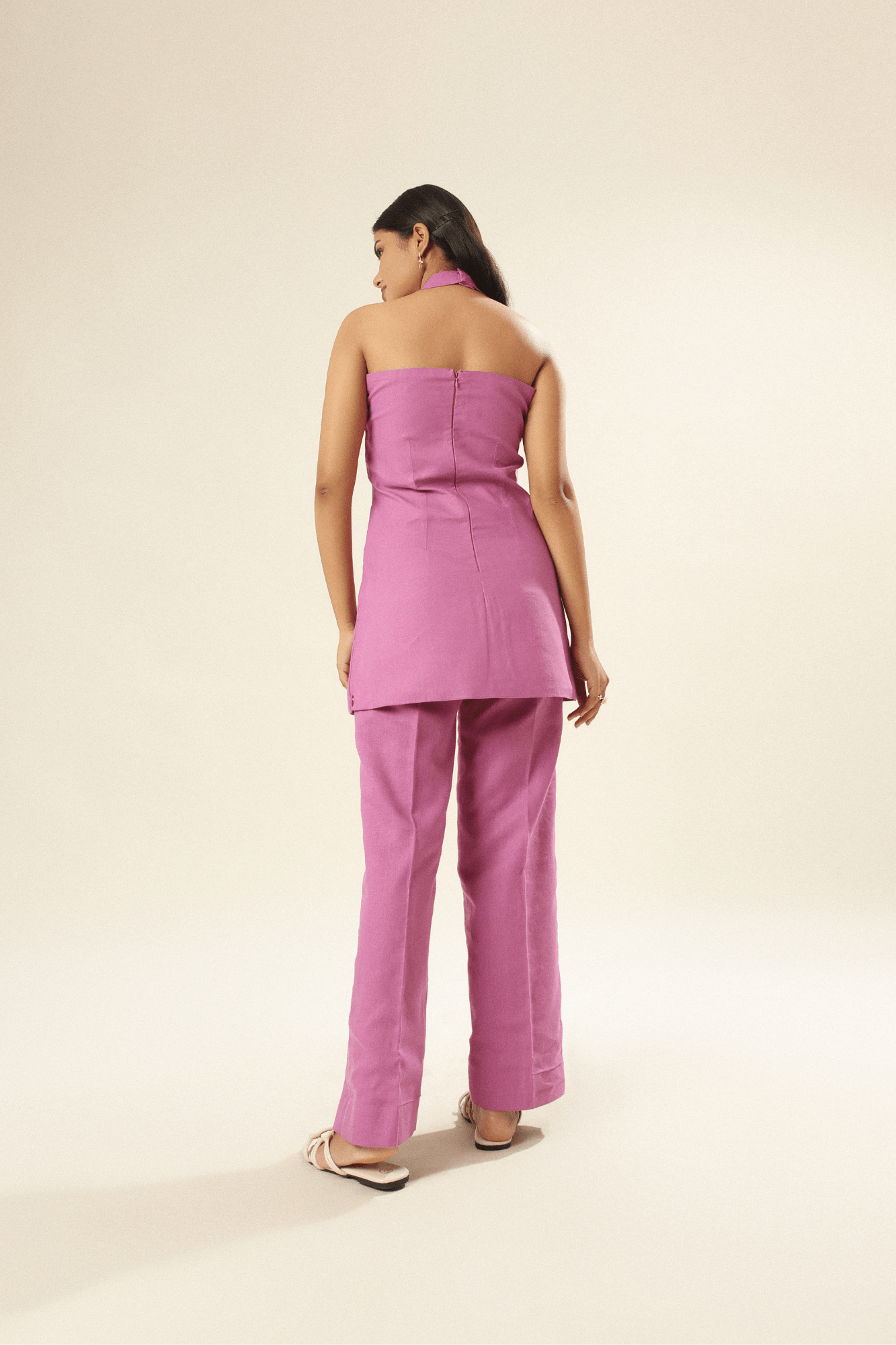 Linen Halter Neck Co-ord Set