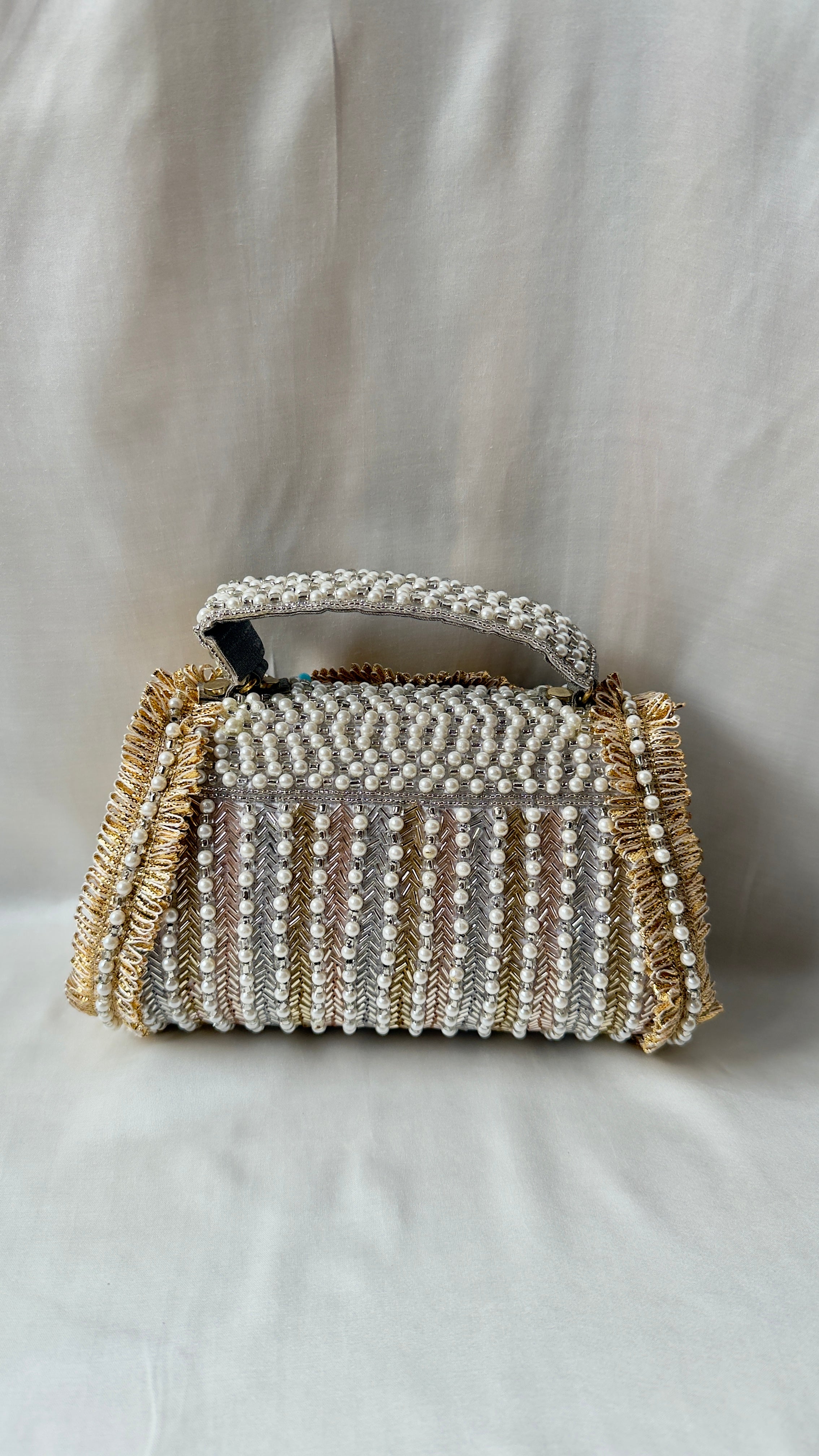 Seher Gold/Silver Embellished Clutch