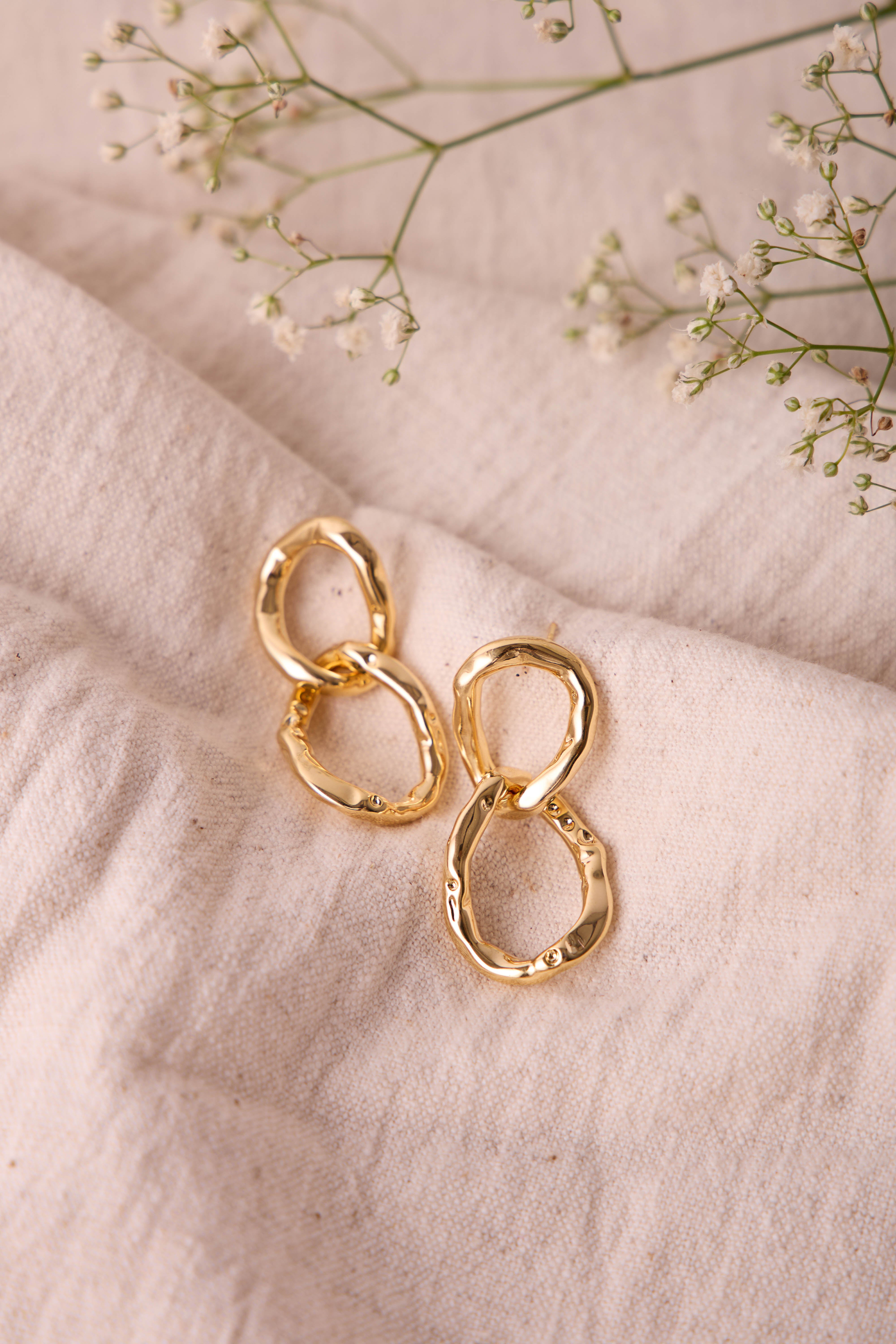 Chainlink Gold Earrings