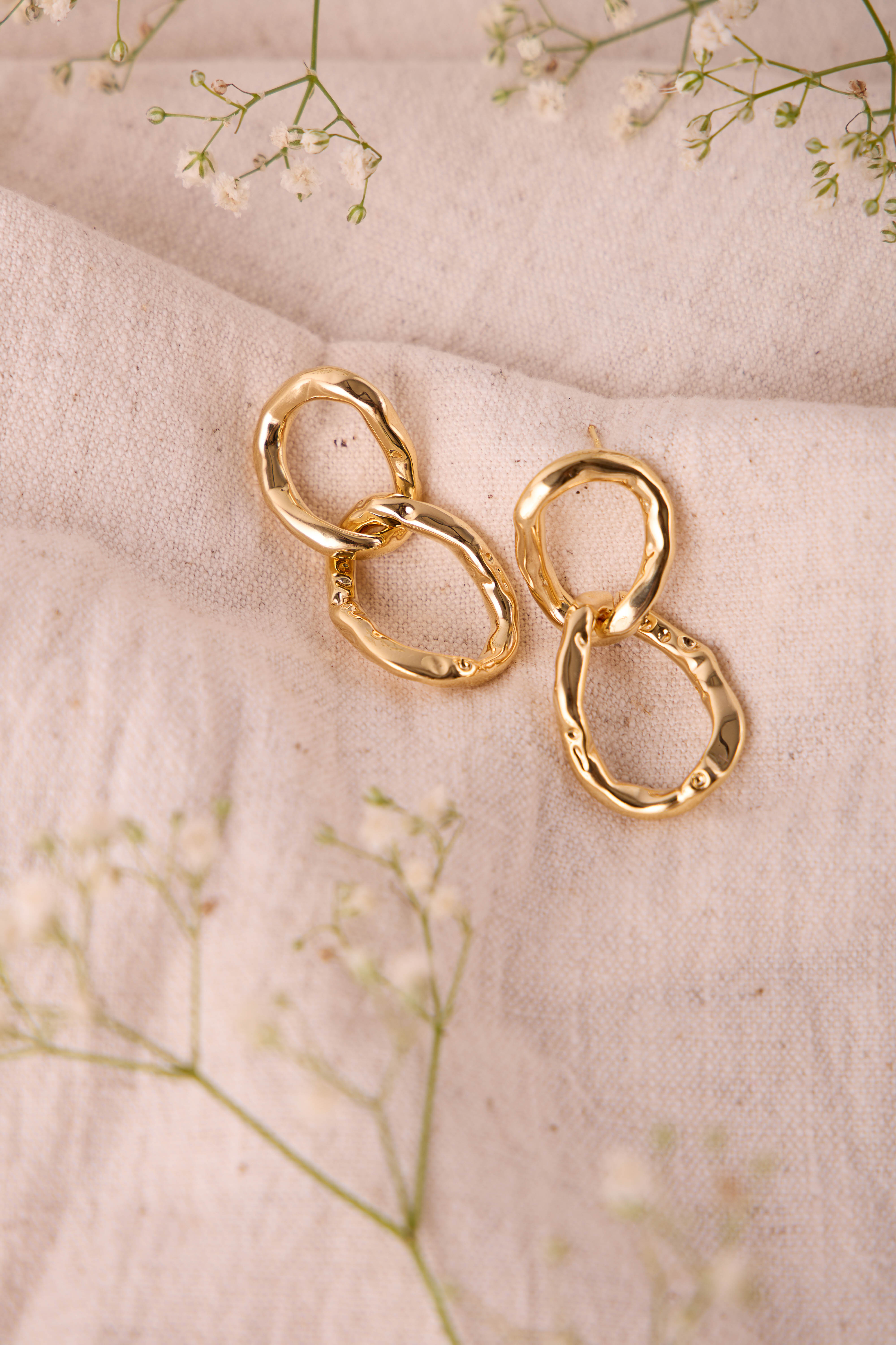 Chainlink Gold Earrings